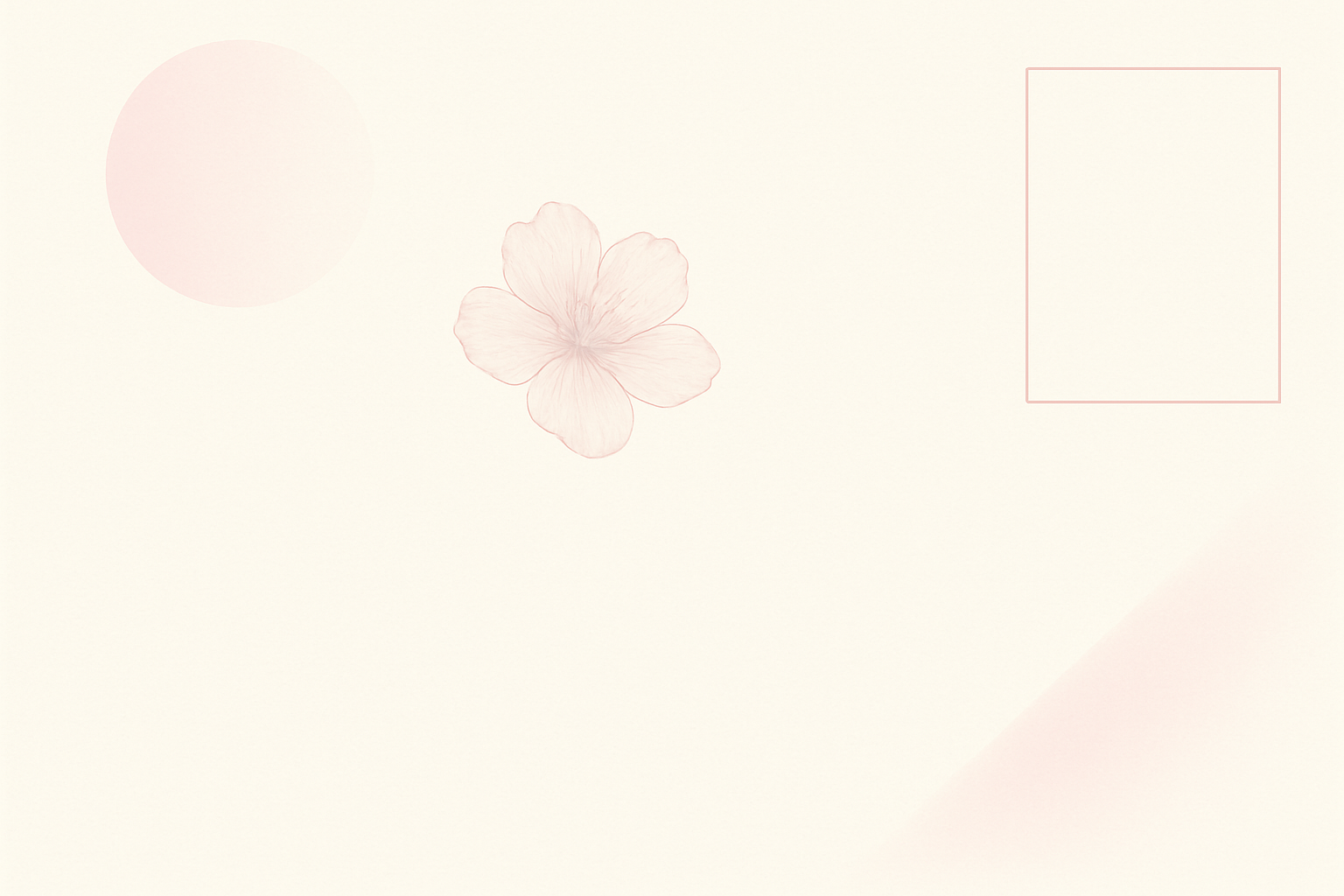 off white background with pink